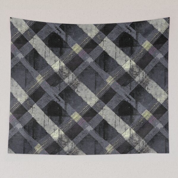 Item preview, Grunge Textured Wool Plaid in Muted Colors VI designed and sold by Atlas Kai.
