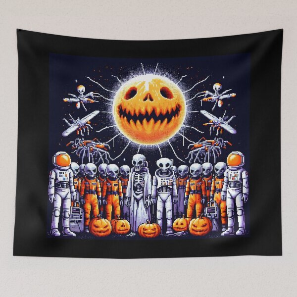 Item preview, Halloween in Space: Pixel Art Sci-Fi Horror. designed and sold by The-T-In-Retro.