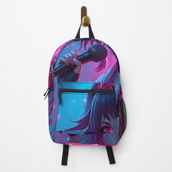 Item preview, Neon Pop Star Anime Idol Girl Pastel Punk Kawaii Futuristic Music Queen designed and sold by Creativity Meets Healing.