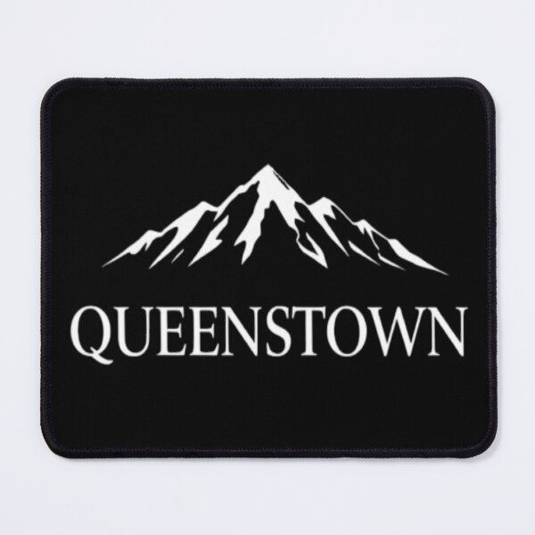 Item preview, Queenstown Minimalist Logo – Black and White Mountain Design designed and sold by Patvu.