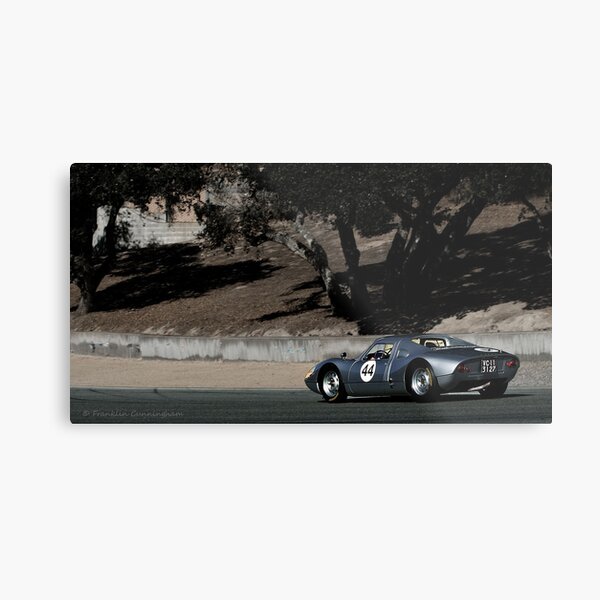 Race Cars of Yesterday on Track Metal Print