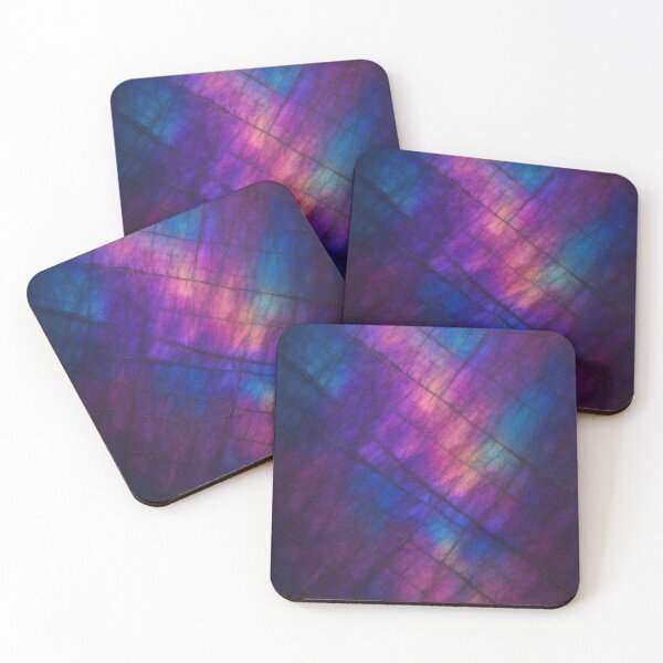 Item preview, Purple Labradorite Gemstone Texture with Iridescent Cosmic Glow Surface Art designed and sold by SurfaceCraft Studio.