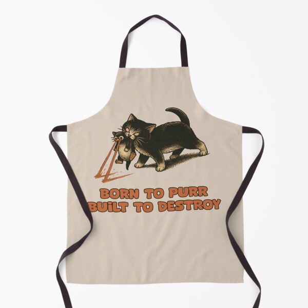 Item preview, “Born to purr, built to destroy.” designed and sold by La Loca.