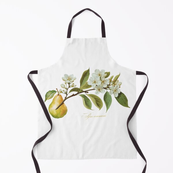Item preview, Pyrus communis | Flowering Branch and Fruit Botanical Illustration (No Background) designed and sold by ChristinePartlow.