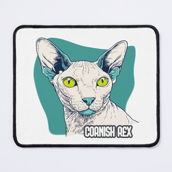 Item preview, Cornish Rex Majesty: Curly Whiskers and Regal Ears designed and sold by ForeverPrintsOK.