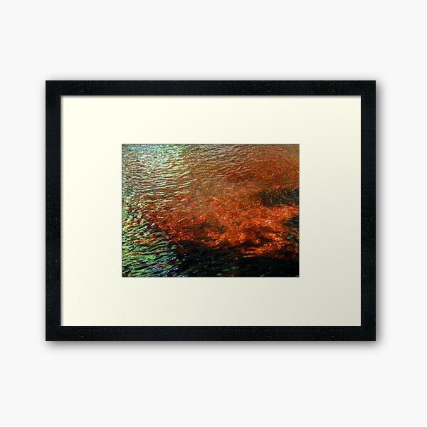Water In Color Framed Art Print