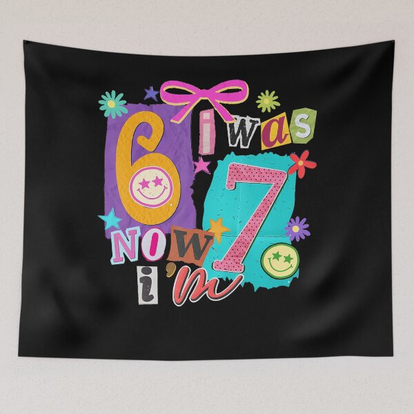 Item preview, I Was 6 Now I'M 7 67 Six Seven Meme 7 Years Old Birthday designed and sold by MadalynKiehn.