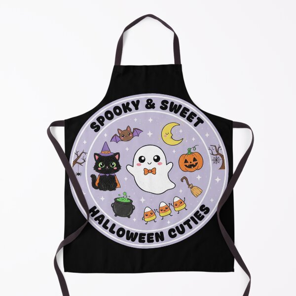 Item preview, Spooky & Sweet Halloween Cuties Aesthetic Ghost and Witch Cat designed and sold by GeminiDaydreamer.