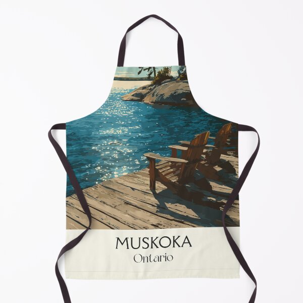 Item preview, Muskoka Ontario Cottage Country | Lakeside Dock Art Print designed and sold by TuncGK.