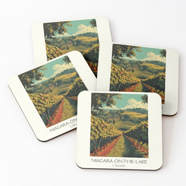 Item preview, Niagara-on-the-Lake | Ontario Wine Country Vineyard Art designed and sold by TuncGK.