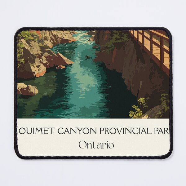 Item preview, Ouimet Canyon Ontario | Scenic Gorge Lookout Art Print designed and sold by TuncGK.