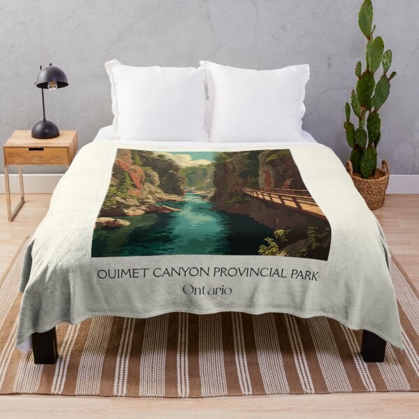 Item preview, Ouimet Canyon Ontario | Scenic Gorge Lookout Art Print designed and sold by TuncGK.