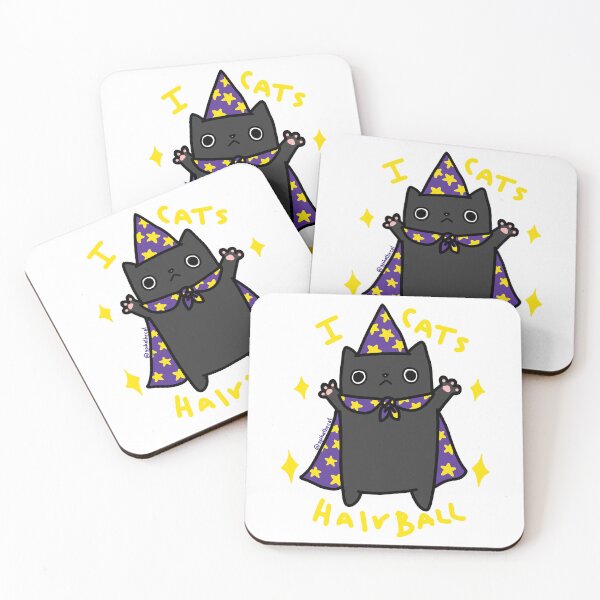 Item preview, Hairball Wizard - Black designed and sold by spikethecat.