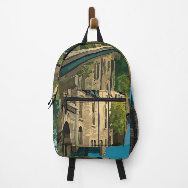 Item preview, Perth Ontario | Historic Stone Architecture Canal Art Print designed and sold by TuncGK.