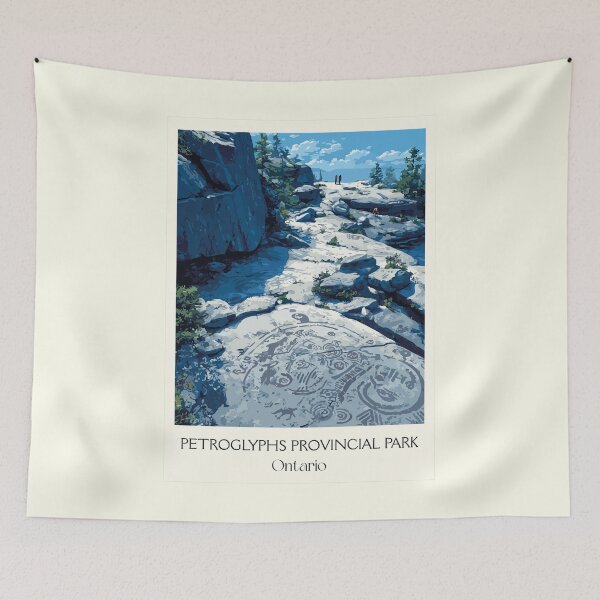 Item preview, Petroglyphs Provincial Park | Indigenous Rock Carvings Art designed and sold by TuncGK.