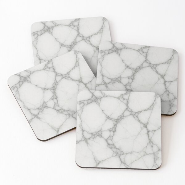 Item preview, White Howlite Gemstone Texture with Natural Marble Veining Surface Art designed and sold by SurfaceCraft Studio.