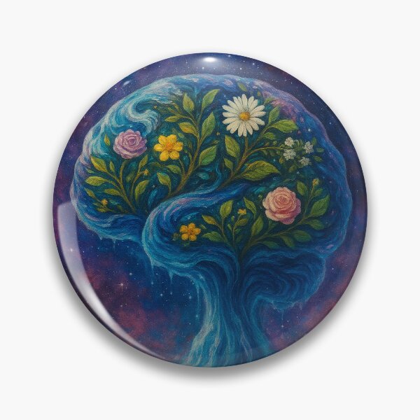 Item preview, Thoughts and minds blooming in the cosmos designed and sold by SelfCareShack.