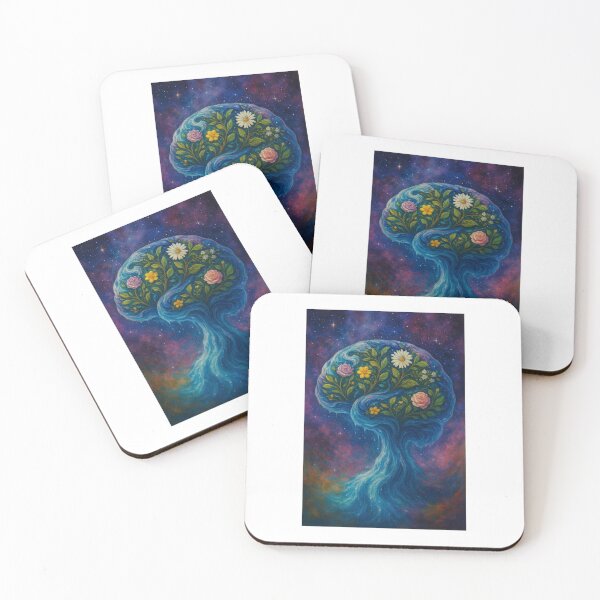 Item preview, Thoughts and minds blooming in the cosmos designed and sold by SelfCareShack.