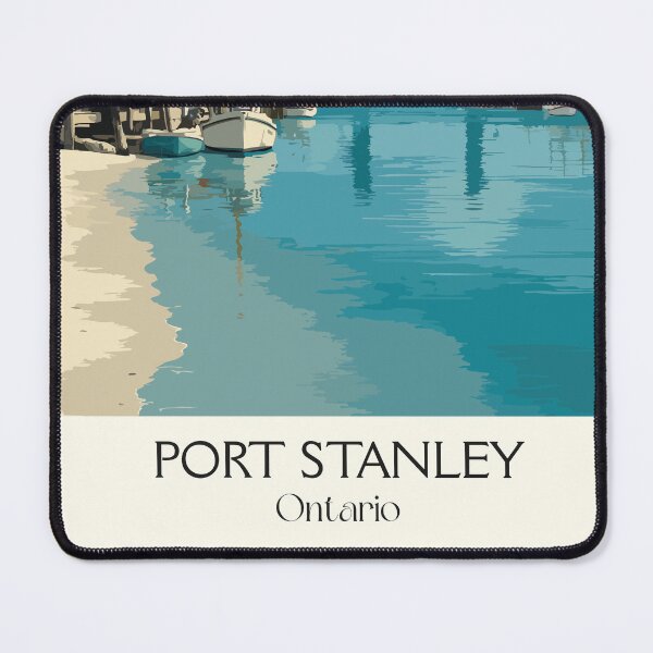 Item preview, Port Stanley Ontario | Lake Erie Harbour Town Art Print designed and sold by TuncGK.