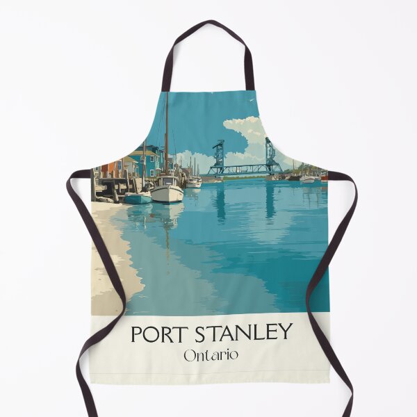 Item preview, Port Stanley Ontario | Lake Erie Harbour Town Art Print designed and sold by TuncGK.