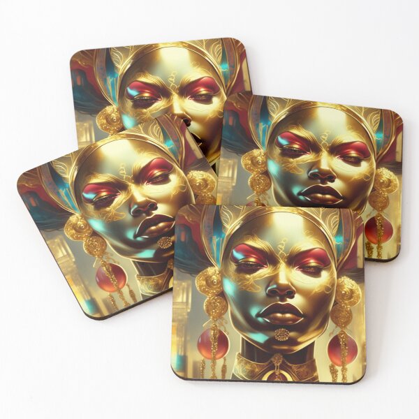 Item preview, Pride — Afro-Surreal Gold Halo Close-Up designed and sold by KaoticMindZ.
