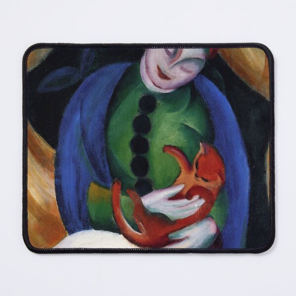 Item preview, Girl with Cat by Franz Marc designed and sold by tomorrowsart.