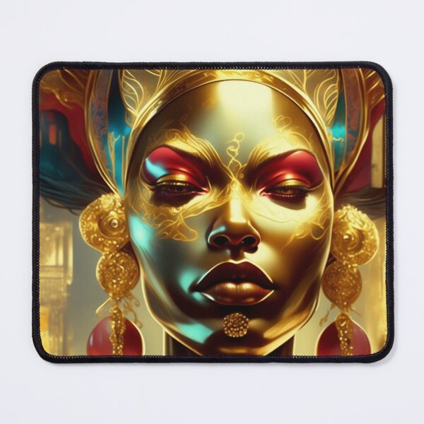 Item preview, Pride — Afro-Surreal Gold Halo Close-Up designed and sold by KaoticMindZ.