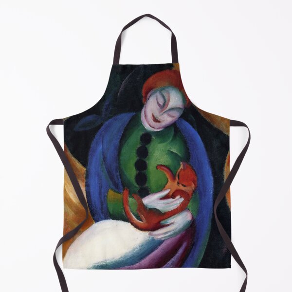 Item preview, Girl with Cat by Franz Marc designed and sold by tomorrowsart.