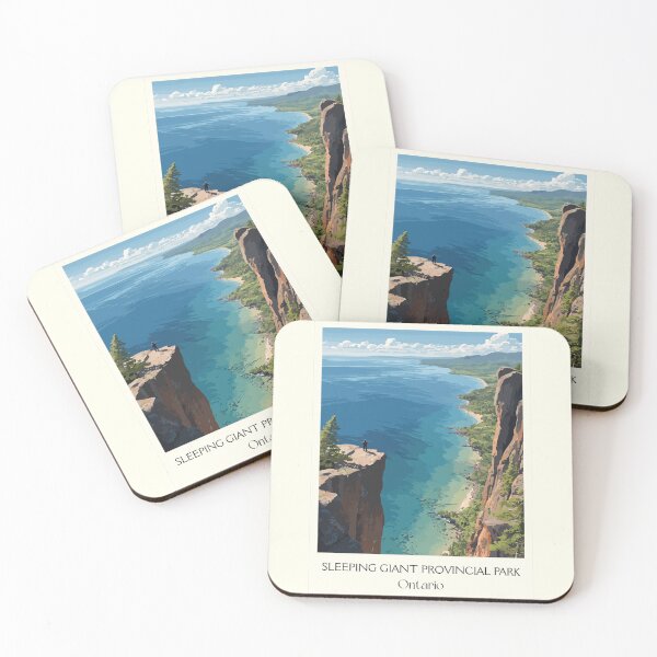 Item preview, Sleeping Giant Park | Lake Superior Lookout Art Print designed and sold by TuncGK.