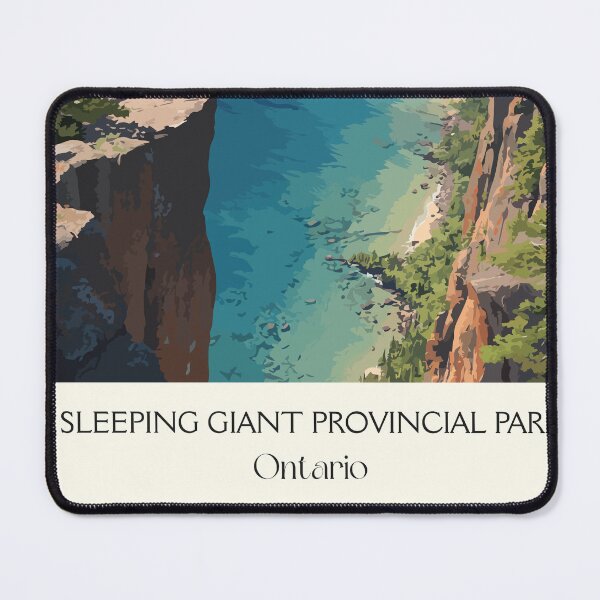 Item preview, Sleeping Giant Park | Lake Superior Lookout Art Print designed and sold by TuncGK.
