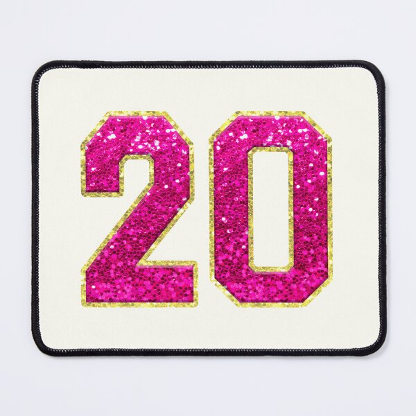 Item preview, Number 20 Pink Glitter designed and sold by Jeallan Designs.