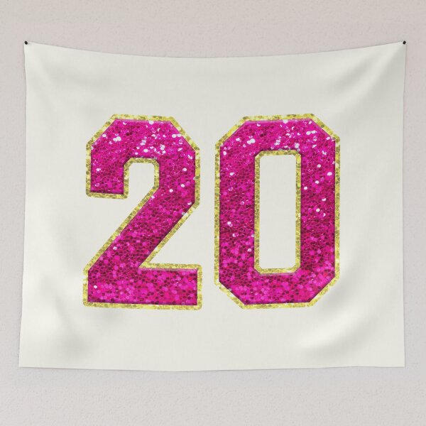 Item preview, Number 20 Pink Glitter designed and sold by Jeallan Designs.