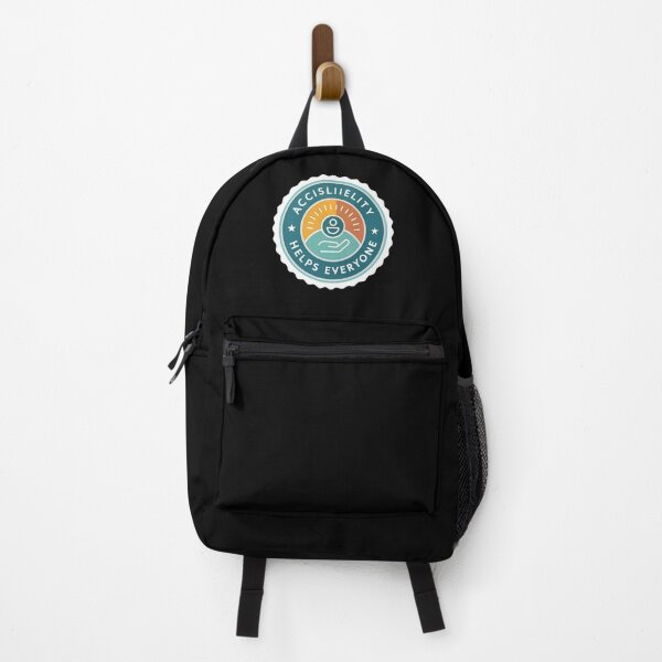 Item preview, Accessibility Helps Everyone – Inclusive Design Badge, Disability Awareness Icon designed and sold by VividOrganica.