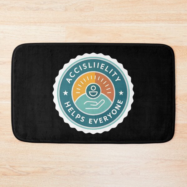 Item preview, Accessibility Helps Everyone – Inclusive Design Badge, Disability Awareness Icon designed and sold by VividOrganica.