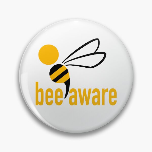 Item preview, Bee Aware- Mental Health Awareness Semicolon designed and sold by dcroffe.