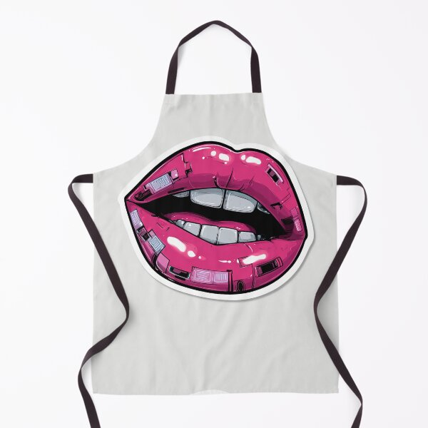 Item preview, Cyberpunk Lips – Futuristic Pop Art Illustration designed and sold by Grafititee.