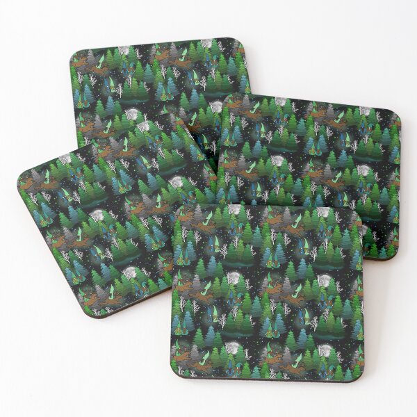 Item preview, Magical Moonlit Gnome Village at the North Pole designed and sold by IrishVikingDesigns.