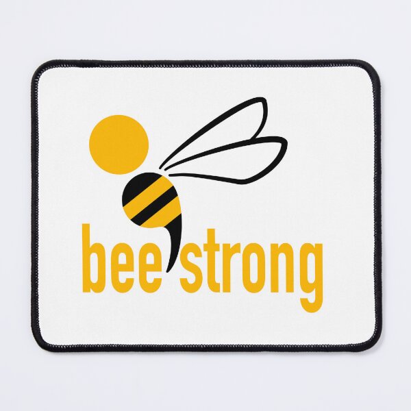Item preview, Bee Strong- Mental Health Awareness Semicolon designed and sold by dcroffe.