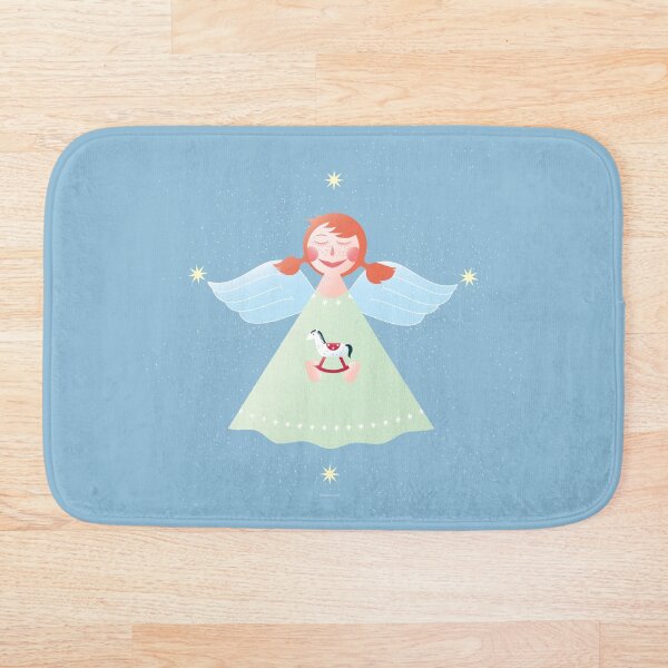Item preview, angel with rocking horse toy designed and sold by feigenherz.