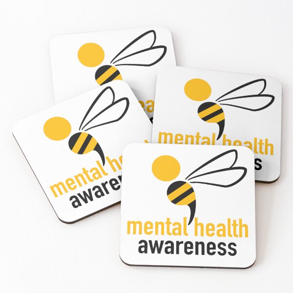 Item preview, Bee Aware - Mental Health Awareness Semicolon designed and sold by dcroffe.