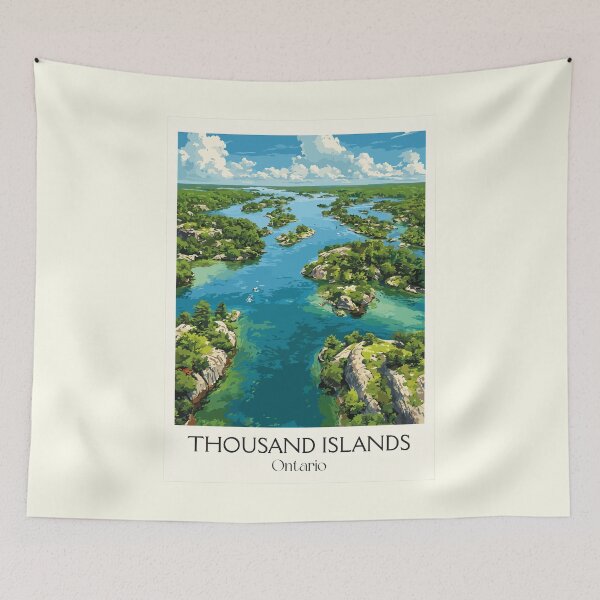 Item preview, Thousand Islands Ontario | St. Lawrence River Scenery Art designed and sold by TuncGK.