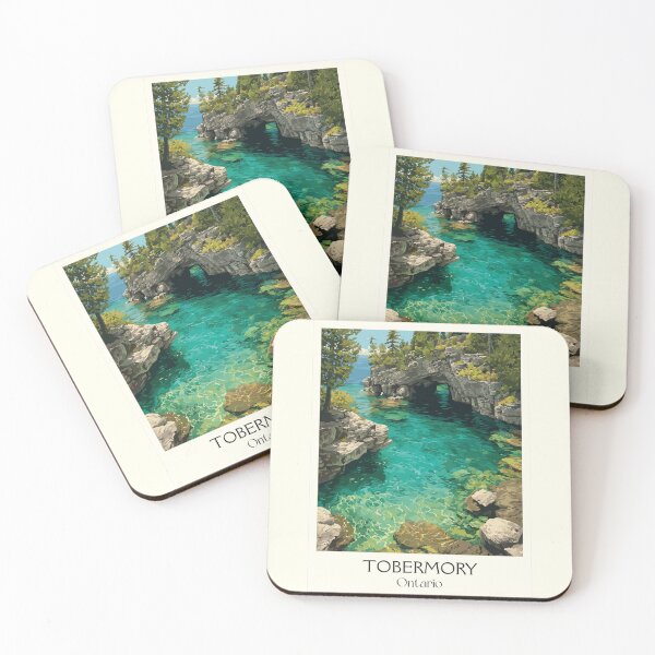 Item preview, Tobermory Ontario | Bruce Peninsula Grotto Seascape Art designed and sold by TuncGK.
