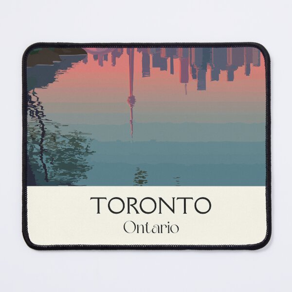 Item preview, Toronto Ontario Skyline | Lake Ontario Sunset Art Print designed and sold by TuncGK.