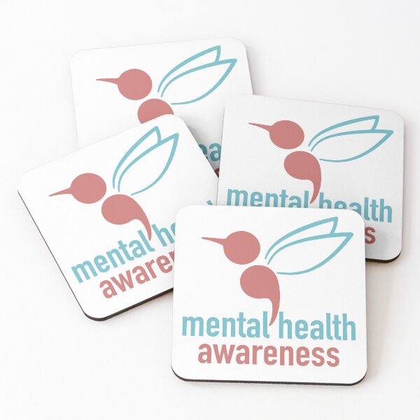 Item preview, Colorful Hummingbird Mental Health Awareness Semicolon designed and sold by dcroffe.