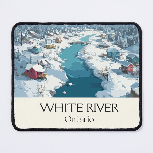 Item preview, White River Ontario | Canadian Winter Scenery Art Print designed and sold by TuncGK.