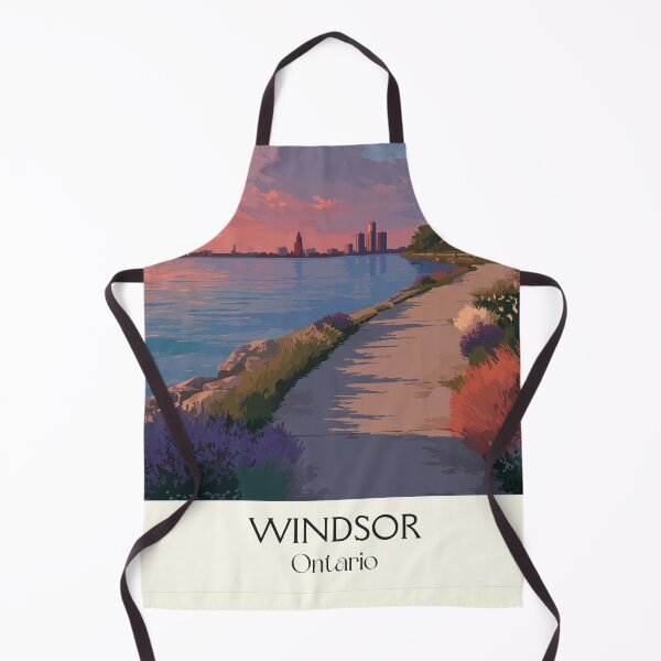 Item preview, Windsor Ontario | Detroit River Sunset & Skyline Art designed and sold by TuncGK.