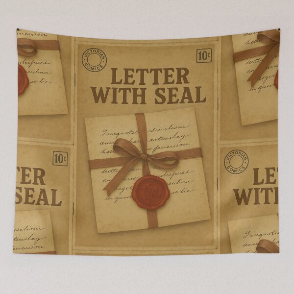 Item preview, Victorian Ephemera: Letter with Seal designed and sold by bapupa.