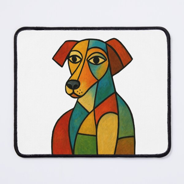 Item preview, Cubist Dog Portrait | Modern Art Inspired Pet Design designed and sold by TheArtForge.
