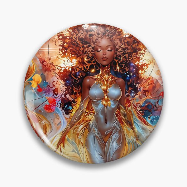 Item preview, Lust — Afro-Surreal Rosegold Siren designed and sold by KaoticMindZ.