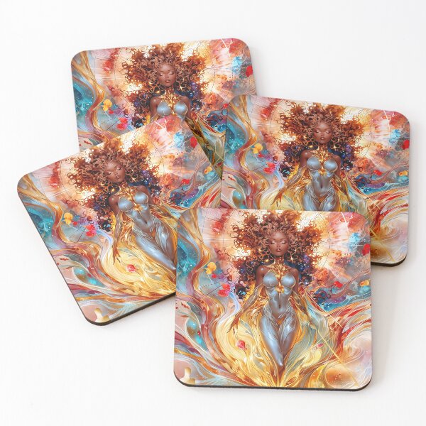 Item preview, Lust — Afro-Surreal Rosegold Siren designed and sold by KaoticMindZ.